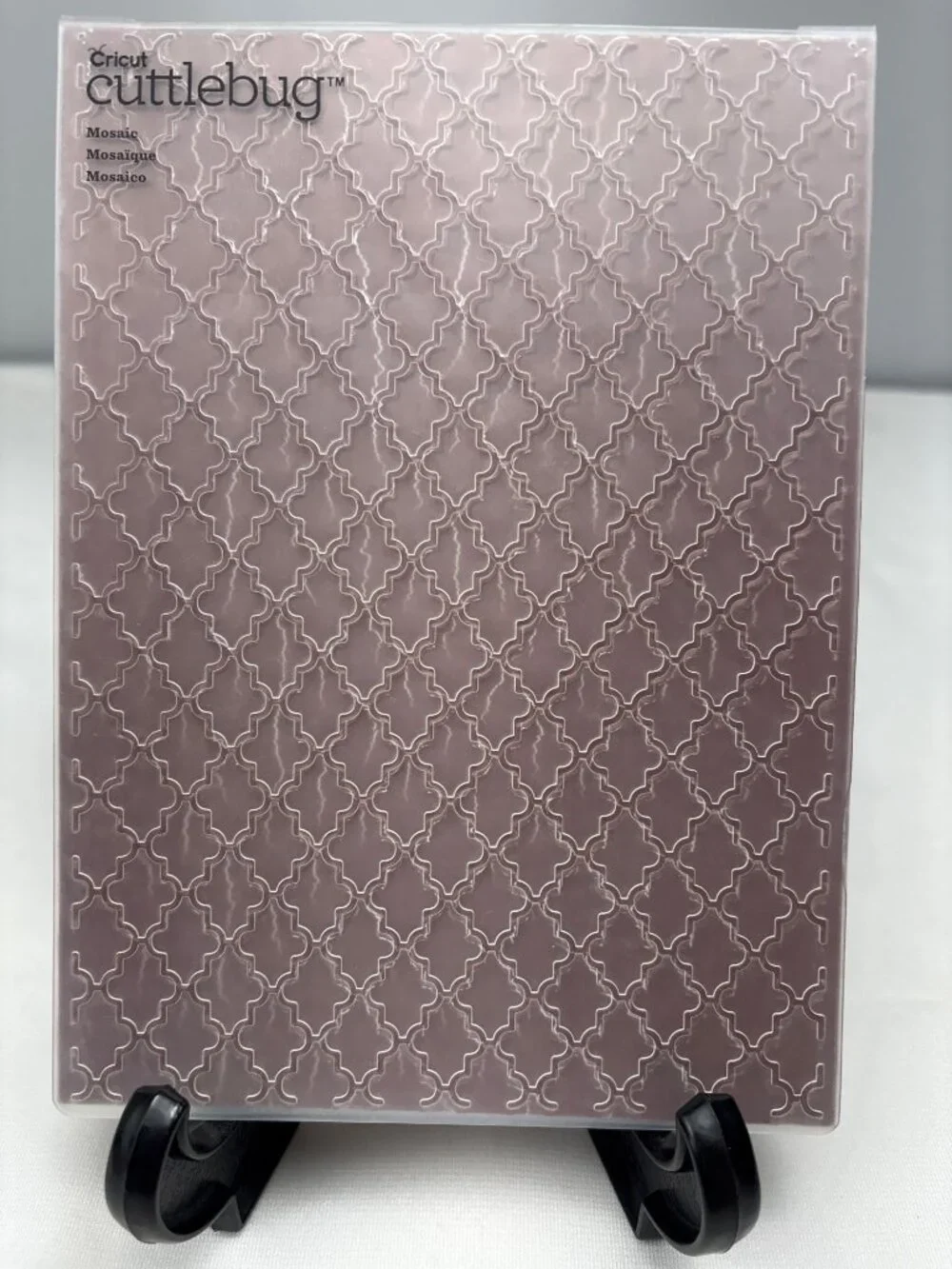 Cricut Cuttlebug Mosaic Embossing Folder DIY Crafts Cardmaking 5x7